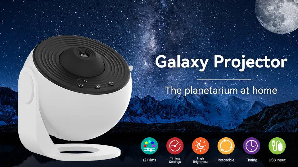 Night Light Galaxy Projector