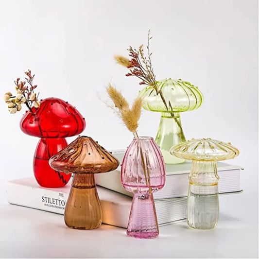 Colored Glass Mini Vases