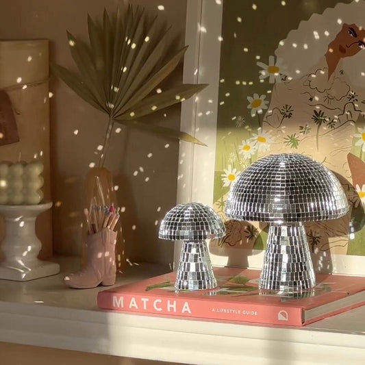 Disco Ball Mushroom Decor