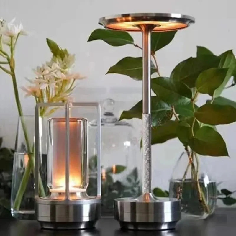 Cordless Industrial Style Table Lamp