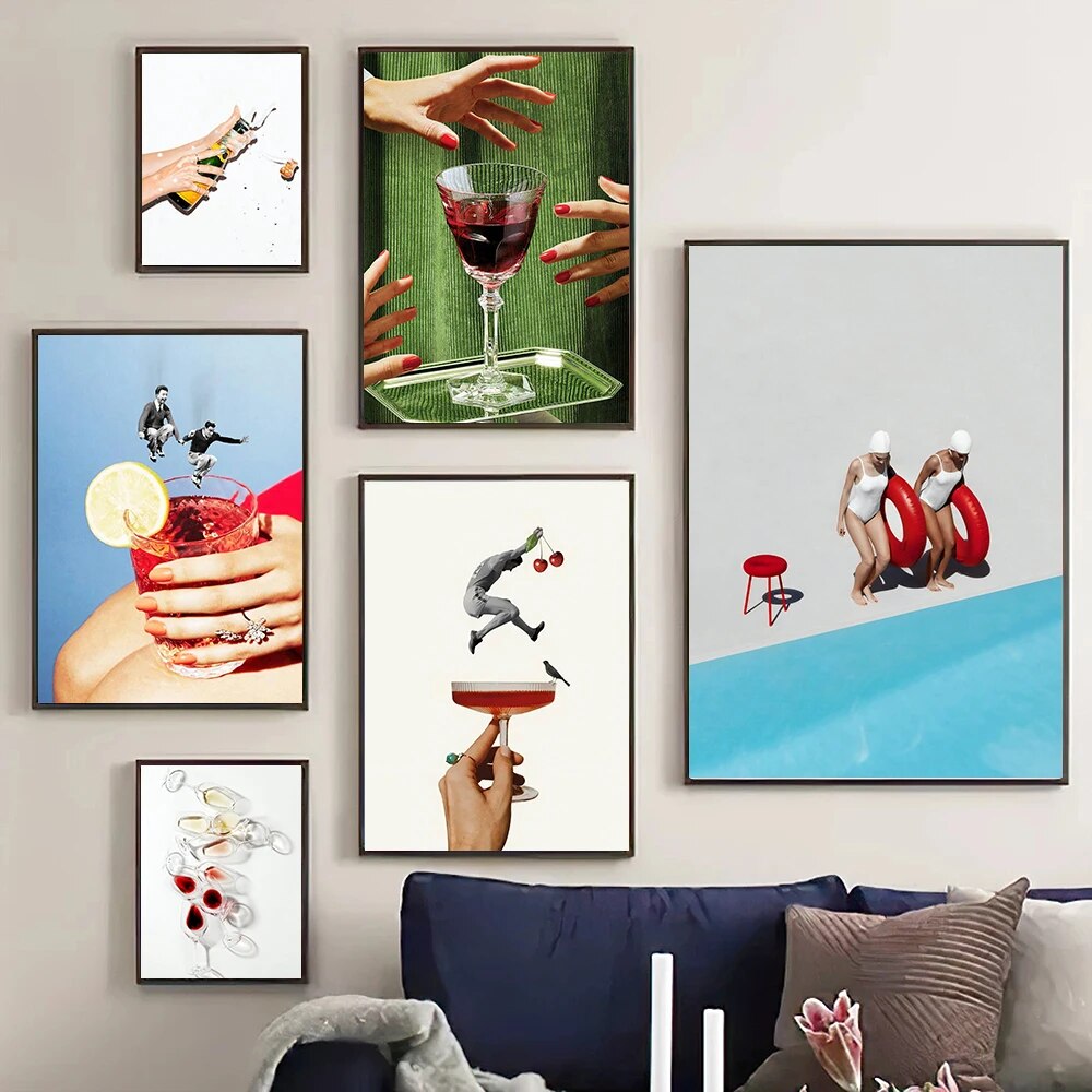 Fun Cocktail Wall Art