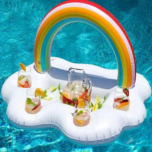 Rainbow Ripple Drink Raft