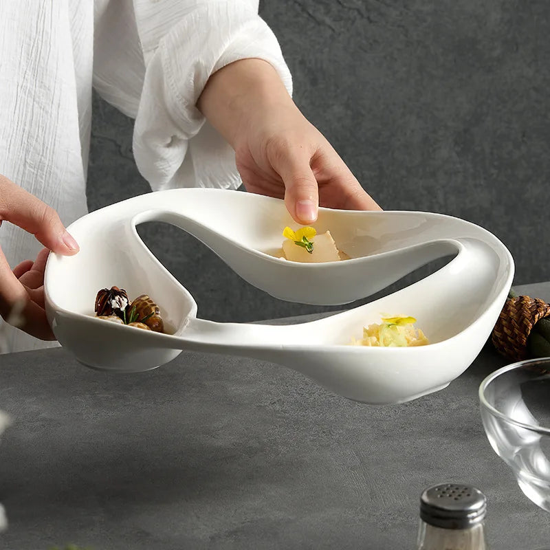 Tri-Swirl Fusion Serving Bowl