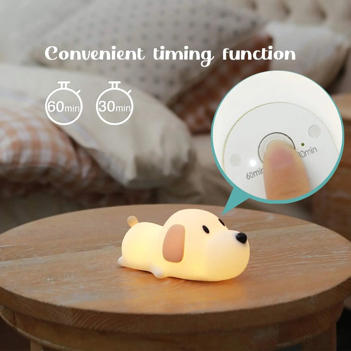 Super Cute LED Puppy Night Light