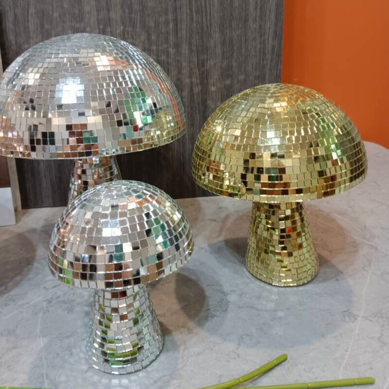 Disco Ball Mushroom Decor